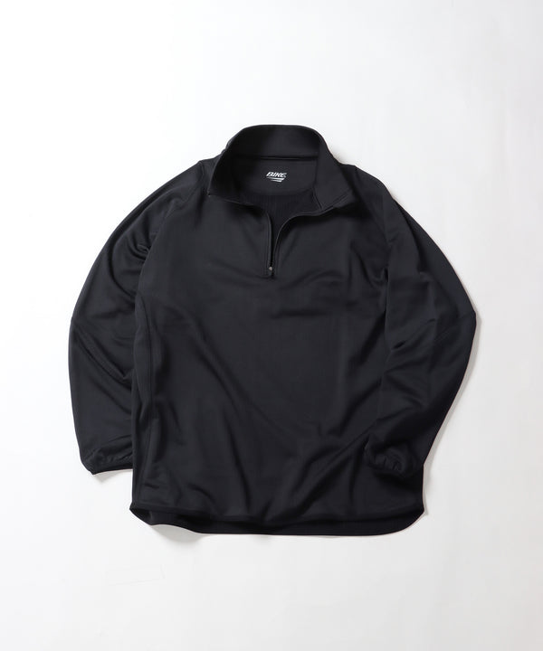WAFFLE FLEECE HARF ZIP